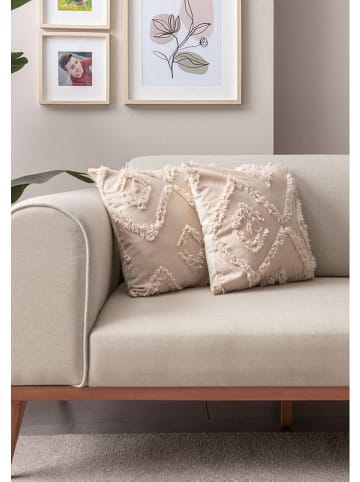 ABERTO DESIGN 2-delige set: kussenhoezen beige