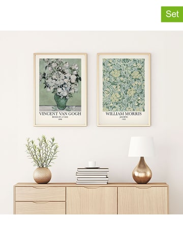 ABERTO DESIGN 2er-Set: Gerahmte Kunstdrucke