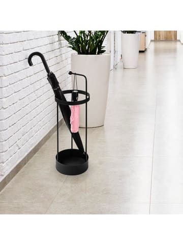 ABERTO DESIGN Stojak w kolorze czarnym na parasole - wys. 67 x Ø 22 cm