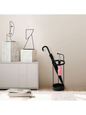 ABERTO DESIGN Regenschirmständer in Schwarz - (H)67 x Ø 22 cm