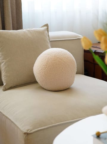 ABERTO DESIGN Kissen in Creme - Ø 20 cm