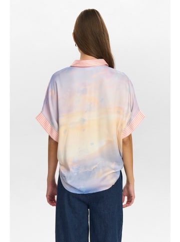 NÜMPH Blouse lichtroze/meerkleurig