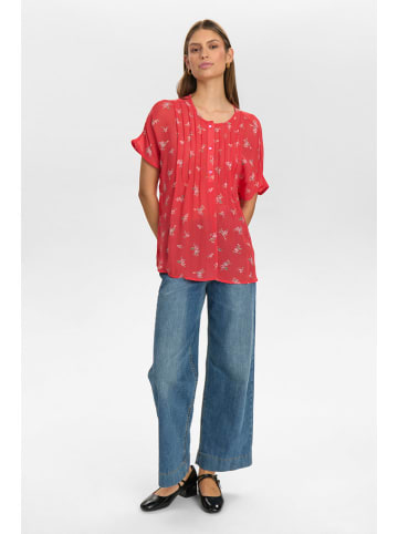 NÜMPH Bluse in Rot/ Bunt
