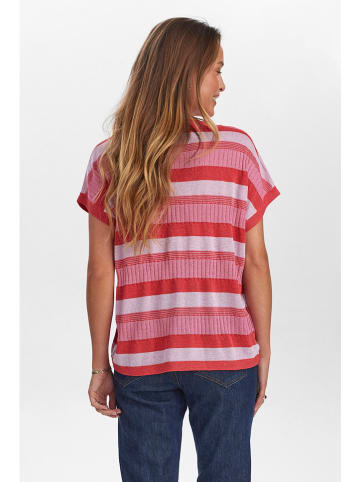 NÜMPH Strickshirt in Rosa/ Rot