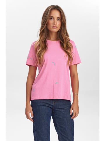 NÜMPH Shirt in Pink/ Bunt
