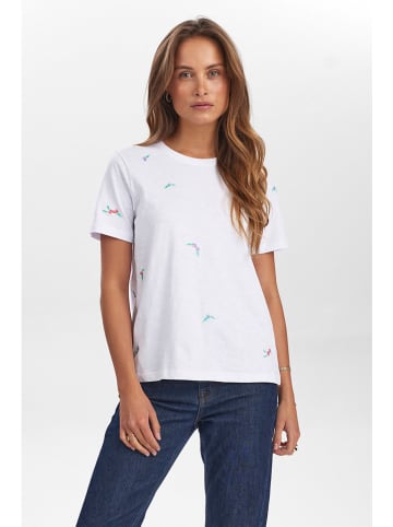 NÜMPH Shirt in Weiß/ Bunt
