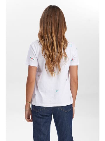 NÜMPH Shirt in Weiß/ Bunt