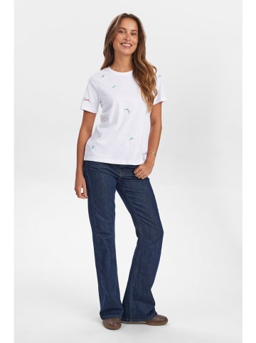 NÜMPH Shirt in Weiß/ Bunt