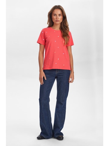 NÜMPH Shirt in Rot/ Bunt