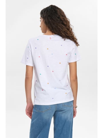 NÜMPH Shirt in Weiß/ Bunt