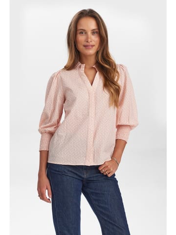 NÜMPH Blouse rood/crème