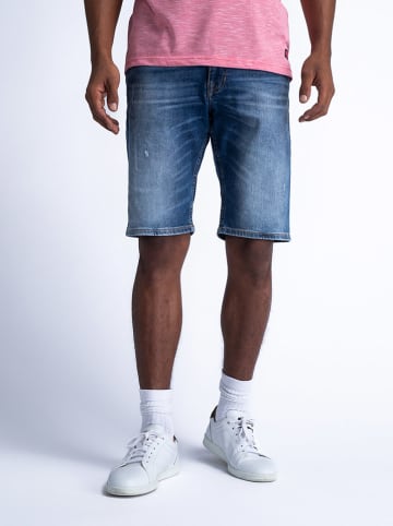 Petrol Spijkershort blauw