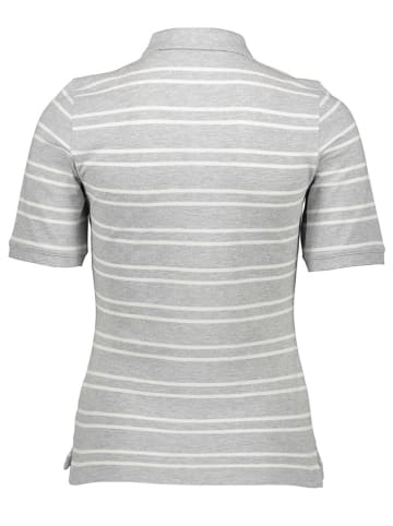 Gant Poloshirt in Grau/ Weiß