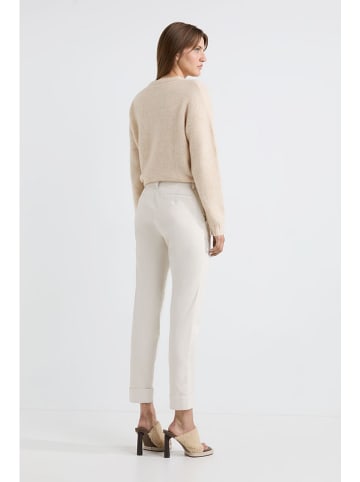 Josephine & Co Spodnie chino "Les" w kolorze kremowym