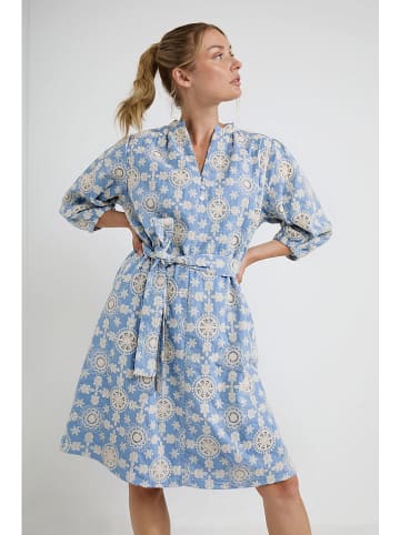 Josephine & Co Jurk "Djenna" crème/lichtblauw