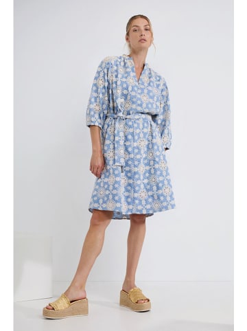 Josephine & Co Jurk "Djenna" crème/lichtblauw