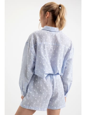 Josephine & Co Shorts "Douwe" in Hellblau/ Weiß