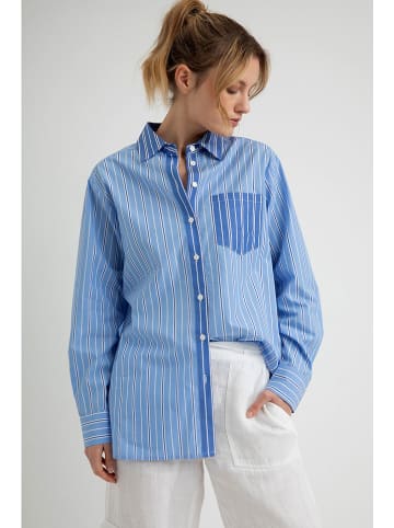 Josephine & Co Bluse "Doris" in Blau/ Weiß/ Hellblau