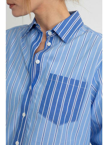 Josephine & Co Blouse "Doris" blauw/wit/lichtblauw