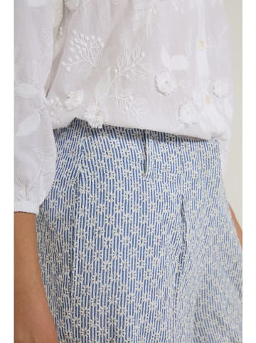 Josephine & Co Marlenehose "Dave" in Blau/ Weiß