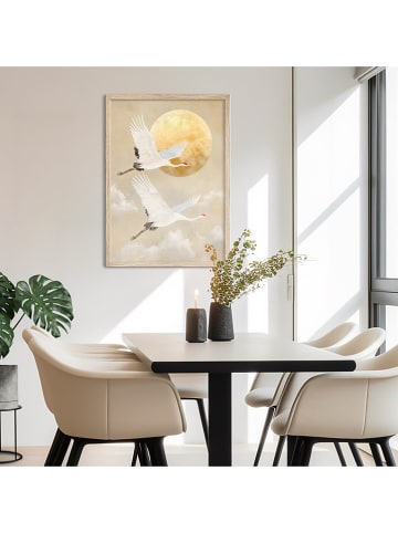 Orangewallz Druk artystyczny "Evening Bird Flight" w ramce