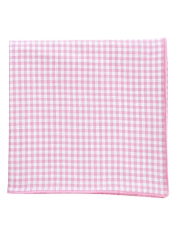 Overbeck and Friends Tischdecke "Elli" in Rosa/ Weiß - (L)150 x (B)150 cm