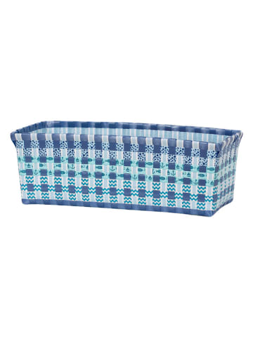 Overbeck and Friends Blumenkörbchen "Marina" in Blau - (B)41 x (H)18 x (T)14,5 cm