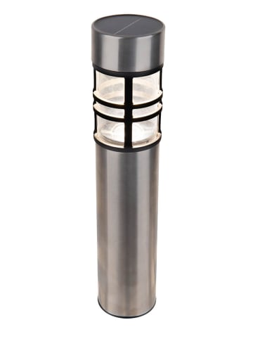 näve 3er-Set: LED-Solar-Gartenspieße "Bobby" in Silber/ Schwarz - (H)42 cm