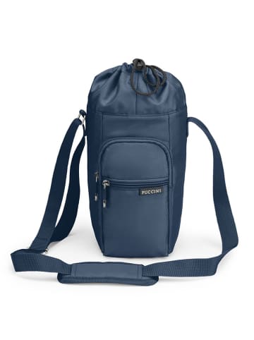 Puccini Flaschentasche in Dunkelblau - (B)10,5 x (H)29,5 x (T)13,5 cm