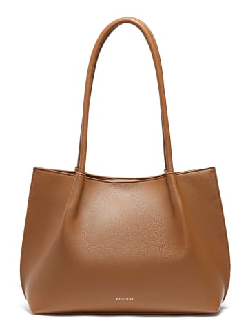 Puccini Shopper in Hellbraun - (B)34 x (H)25 x (T)15 cm