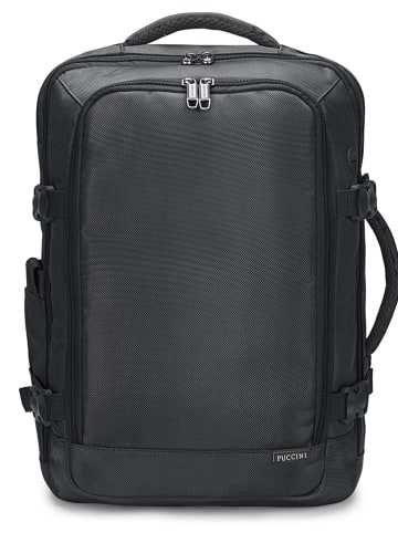 Puccini Rucksack "M Easy Pack" in Schwarz - (B)30,5 x (H)43 x (T)24,5 cm