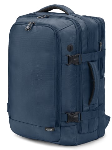 Puccini Rucksack "M Easy Pack" in Dunkelblau - (B)30,5 x (H)43 x (T)24,5 cm