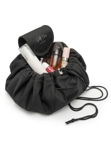 Puccini Kosmetiktasche in Schwarz - (B)23 x (H)12 x (T)26 cm