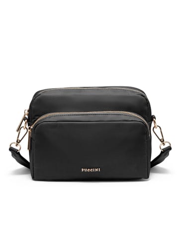 Puccini Umhängetasche "Pulse" in Schwarz - (B)23 x (H)19 x (T)8 cm