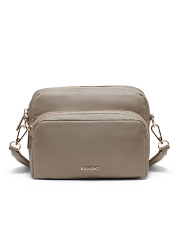 Puccini Umhängetasche "Pulse" in Taupe - (B)23 x (H)19 x (T)8 cm