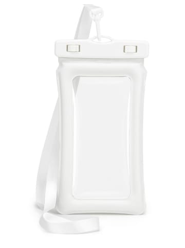 Puccini Pokrowiec w kolorze białym na telefon - 7,5 x 15,5 x 1 cm