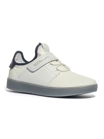 Primigi Skórzane sneakersy "B&G Total Lights" w kolorze białym