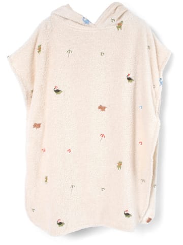 Filibabba Badeponcho "Dino Beach" in Creme