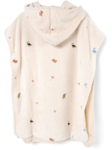 Filibabba Badeponcho "Dino Beach" in Creme