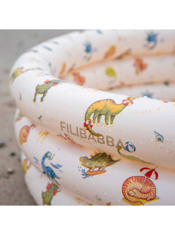 Filibabba Pool  "Alfie - Dino Beach"  in Creme- Ø150 cm - ab 3 Jahren