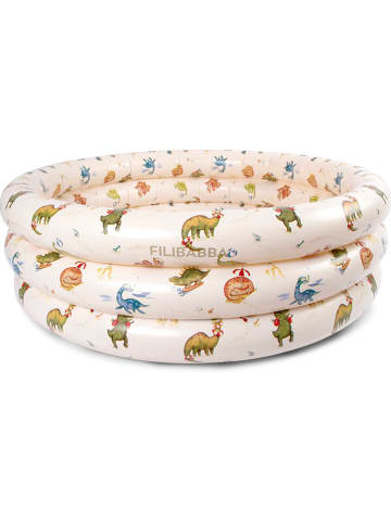 Filibabba Pool  "Alfie - Dino Beach" in Creme - Ø80 cm - ab 3 Jahren
