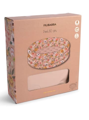 Filibabba Pool  "Alfie - Ocean Blossom"  in Rosa - Ø80 cm - ab 3 Jahren