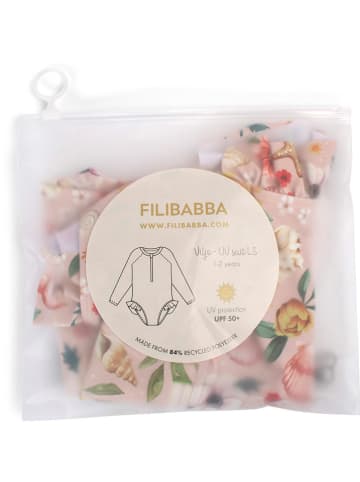 Filibabba Badeanzug "Vilje Ocean Blossom" in Rosa