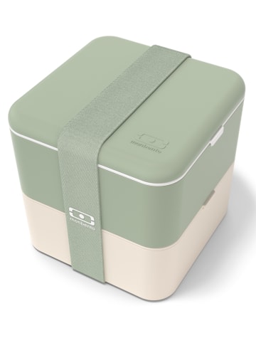 Monbento Lunchbox in Grün/ Creme - 1,7 l