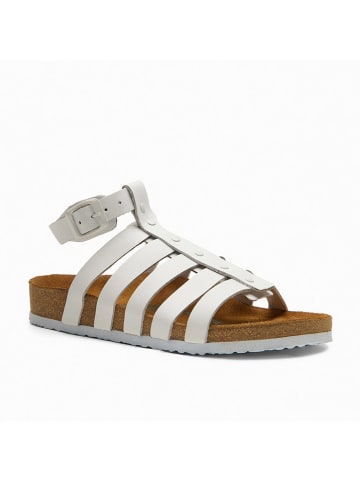 Comfortfusse Leder-Sandalen "Ares" in Weiß