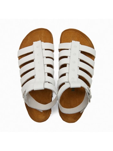 Comfortfusse Leder-Sandalen "Ares" in Weiß