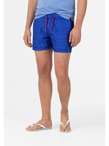 Timezone Badeshorts in Blau/ Weiß