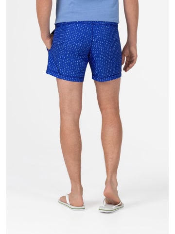 Timezone Badeshorts in Blau/ Weiß