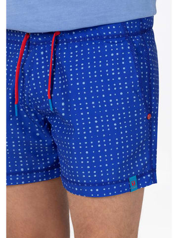 Timezone Badeshorts in Blau/ Weiß