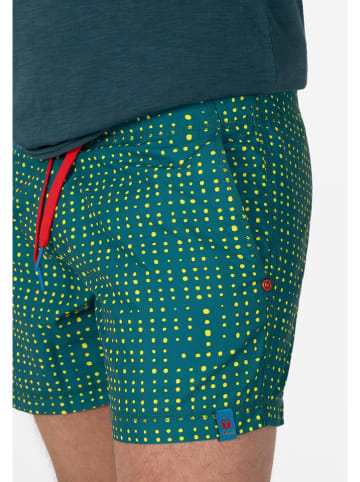 Timezone Badeshorts in Grün/ Gelb